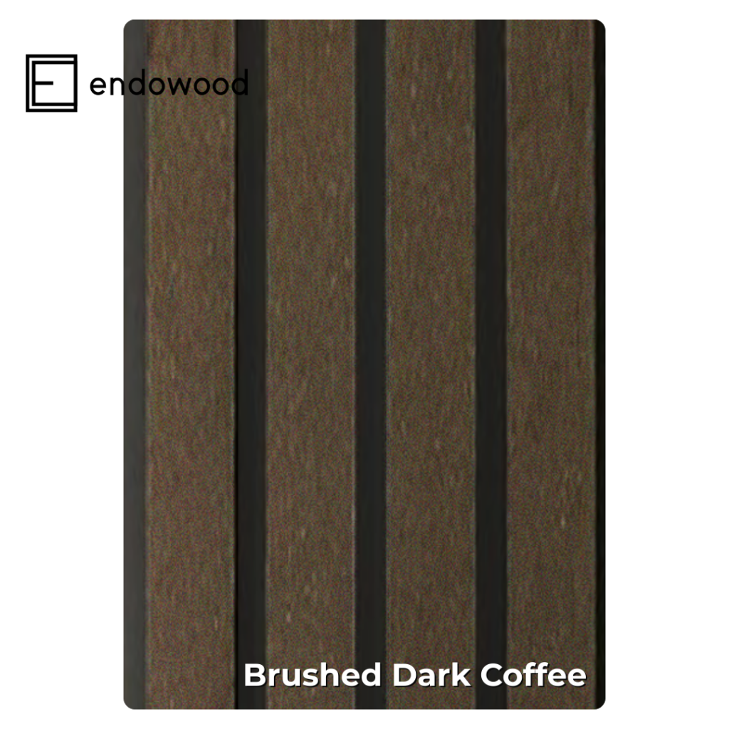 WPC Fluted Outdoor Panel – Brushed Endowood