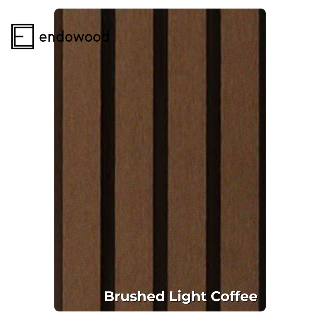WPC Fluted Outdoor Panel – Brushed Endowood