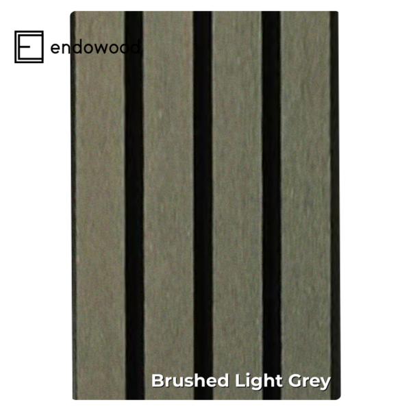 WPC Fluted Outdoor Panel – Brushed Endowood