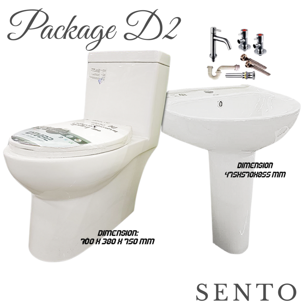 One-Piece Water Closet Package