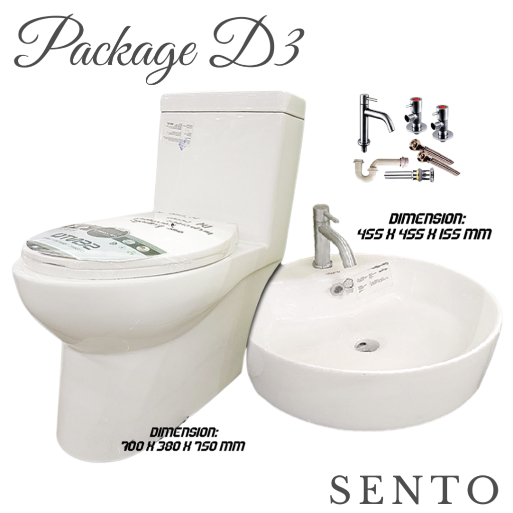 One-Piece Water Closet Package