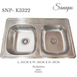 SANAPO Stainless Kitchen Sink - Image 8