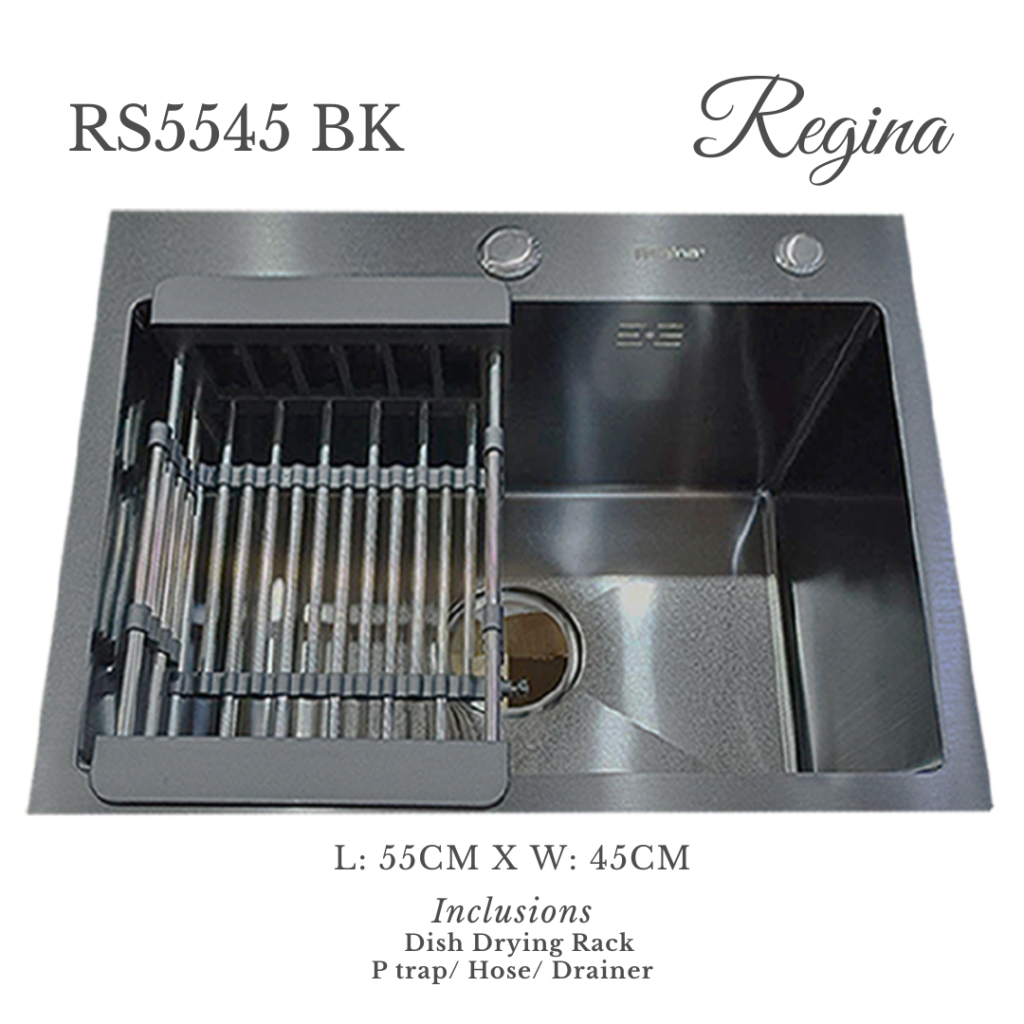 REGINA Black Stainless Kitchen Sink