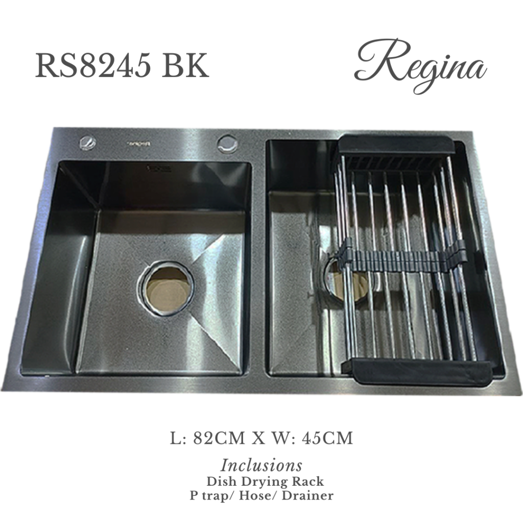 REGINA Black Stainless Kitchen Sink