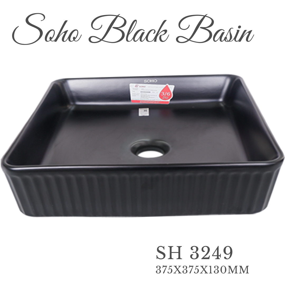 SOHO Artistic Black Basin - Image 3