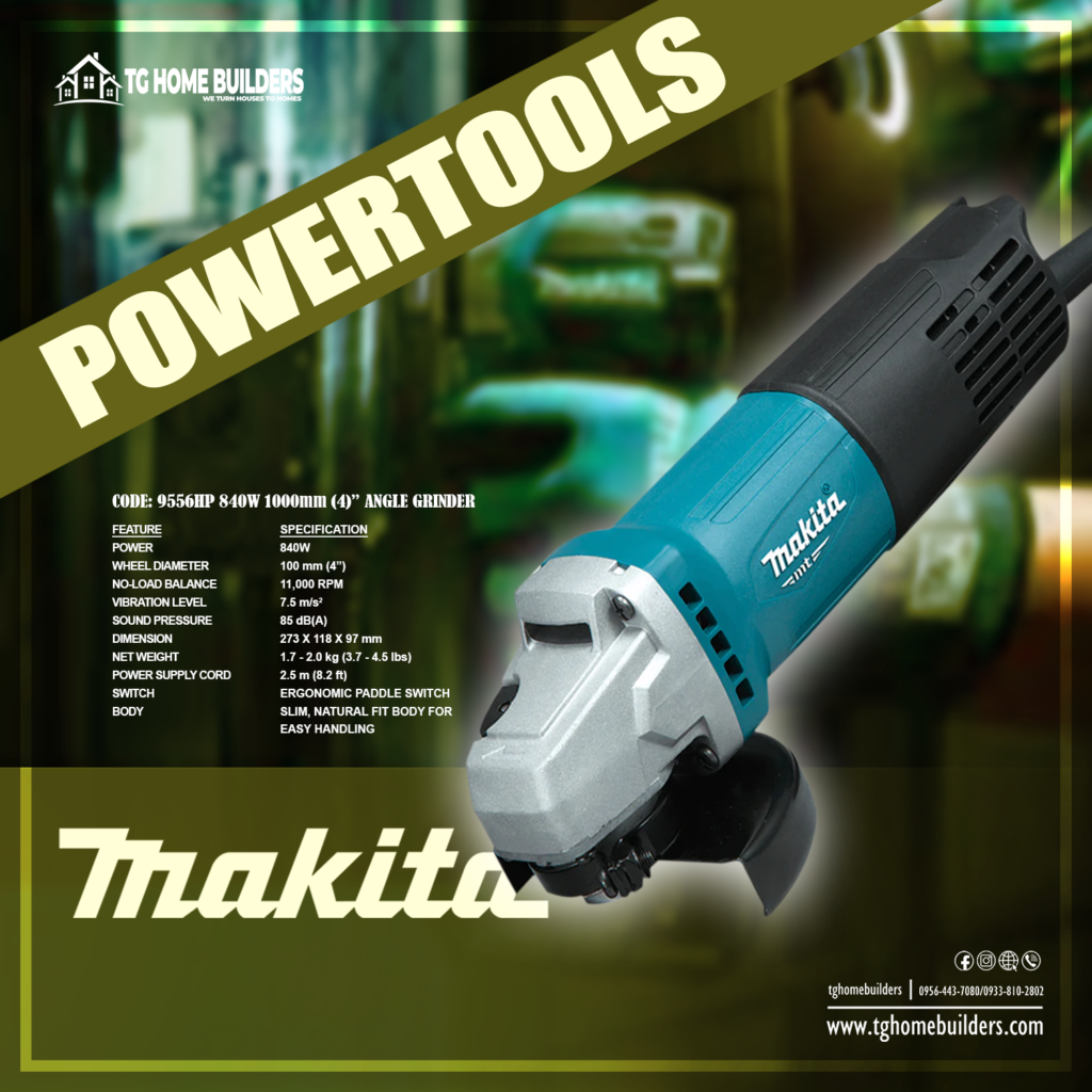 Makita 9556HP Angle Grinder (Paddle Switch)