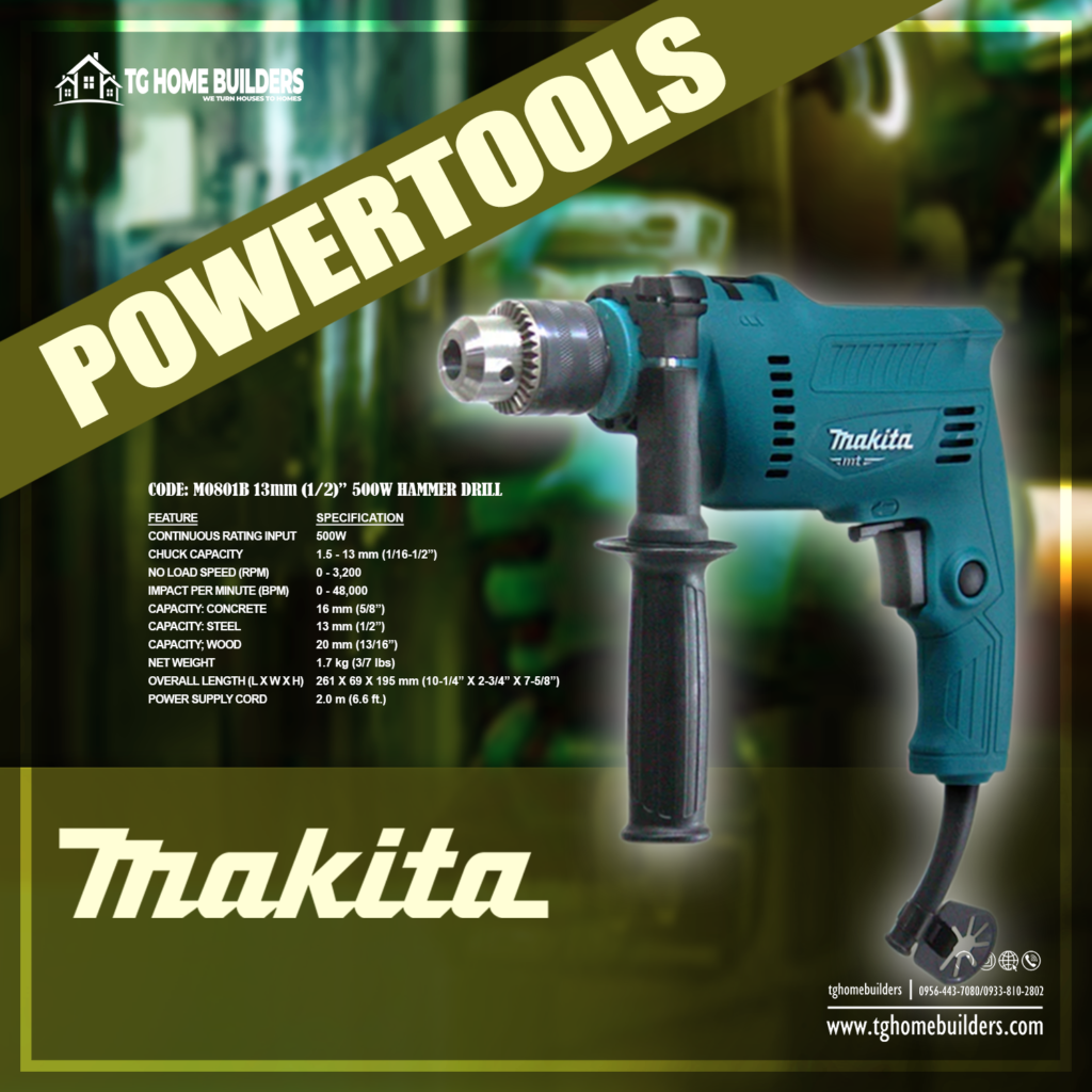Makita M0801B Hammer Drill 13mm 500W