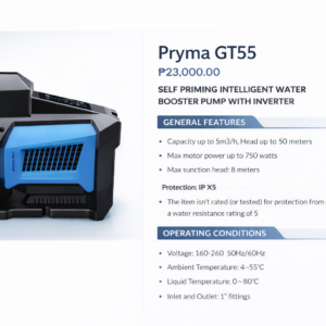 Pryma GT55 Water Pump With Inverter - Image 2