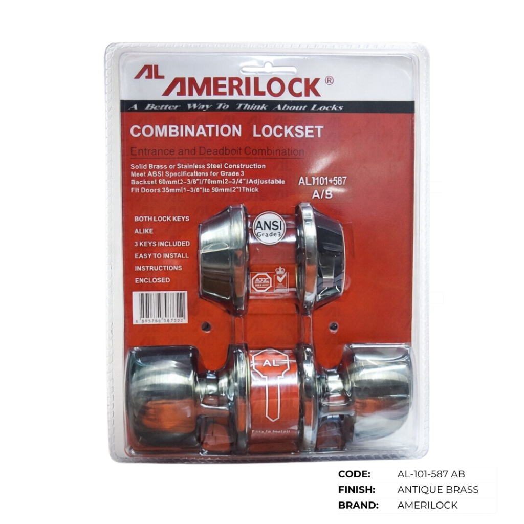 Amerilock Entrance Lockset with Deadbolt