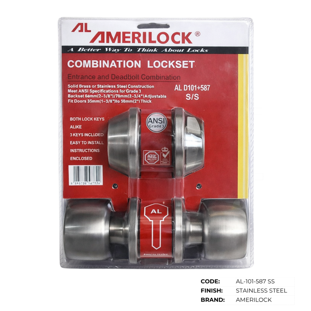 Amerilock Entrance Lockset with Deadbolt