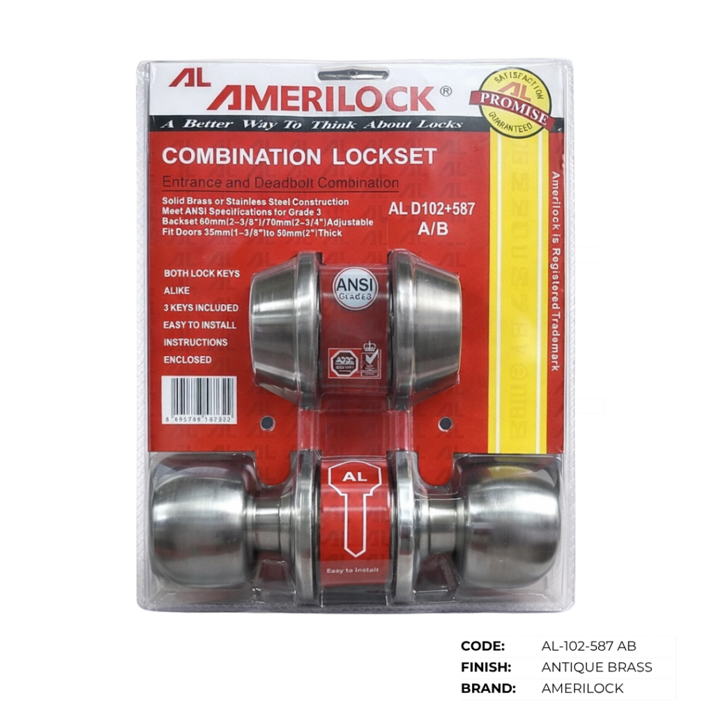 Amerilock Entrance Lockset with Deadbolt