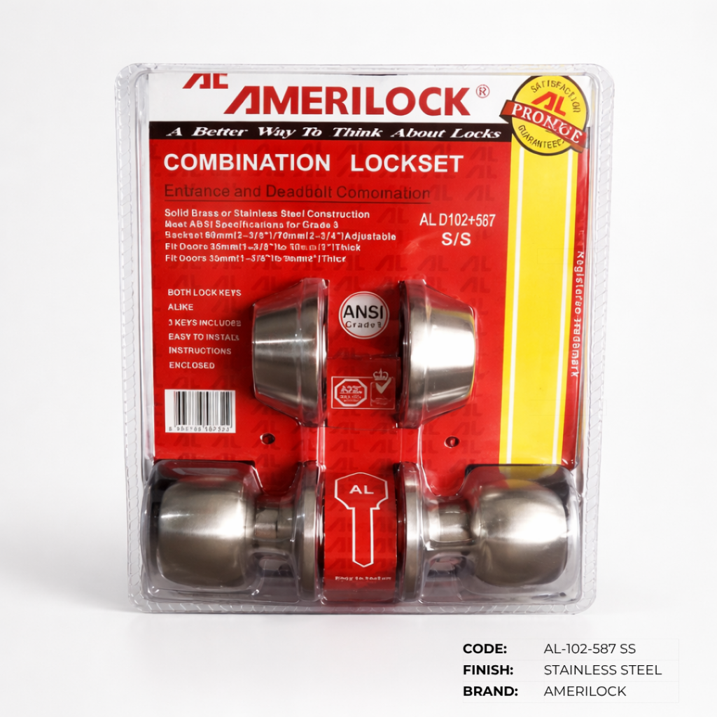 Amerilock Entrance Lockset with Deadbolt