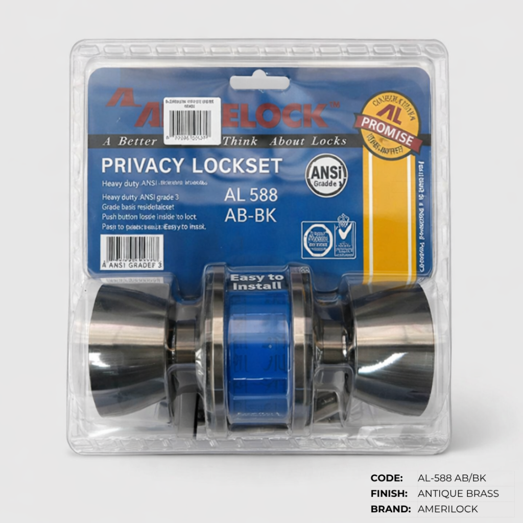 Privacy Door Knob & Lever Set – Faultless, Amerilock & Sanapo