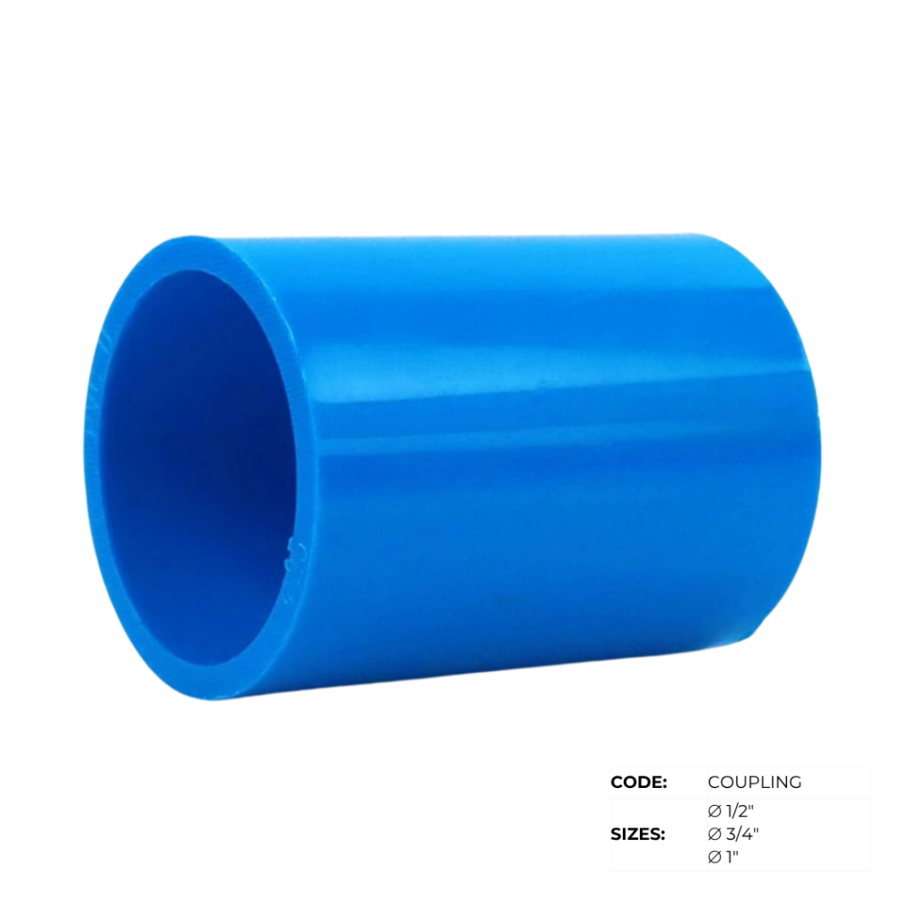 PVC Blue Waterline Pipes & Fittings