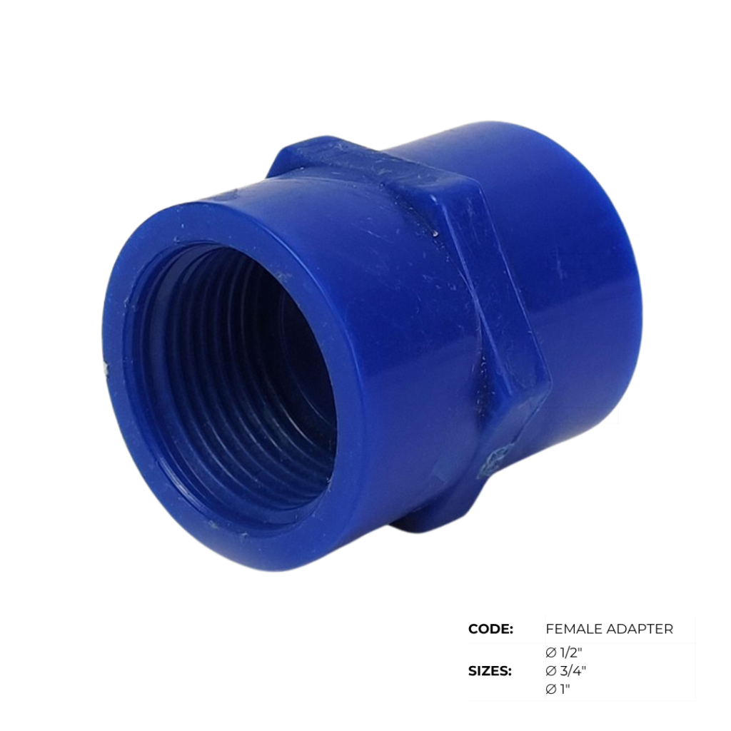 PVC Blue Waterline Pipes & Fittings