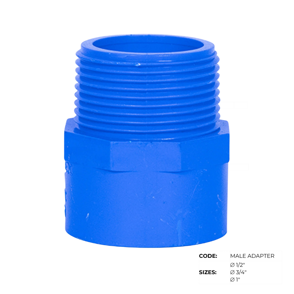 PVC Blue Waterline Pipes & Fittings