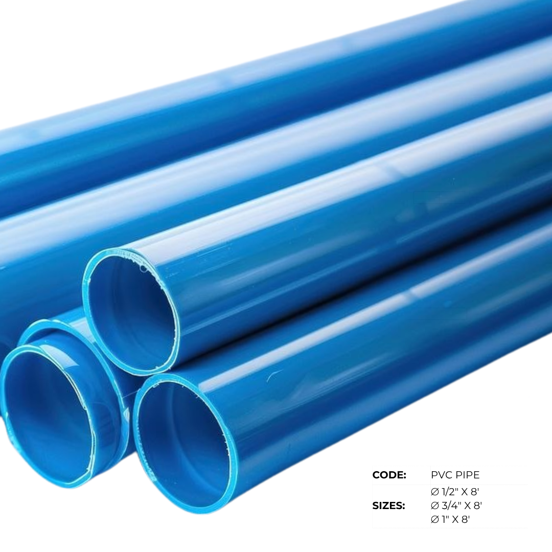 PVC Blue Waterline Pipes & Fittings - Image 1