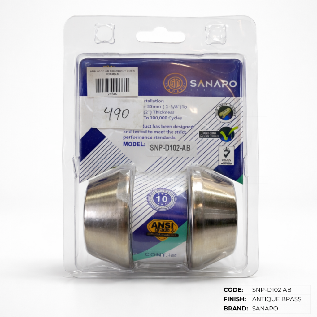 Deadbolt Lockset – Faultless, Amerilock & Sanapo