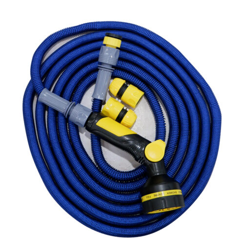 Expandable Garden Hose with Nozzle Head & Connector Set