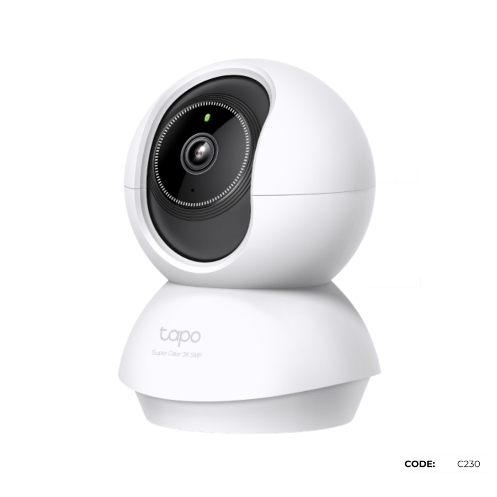 TAPO C230 Pan/Tilt AI Home Security Wi-Fi Camera (3K 5MP 2.4 GHZ)
