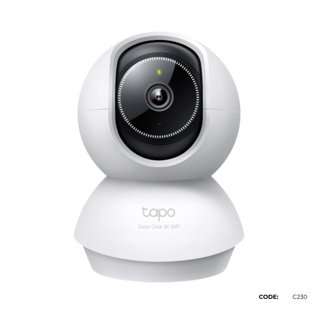 TAPO C230 Pan/Tilt AI Home Security Wi-Fi Camera (3K 5MP 2.4 GHZ)