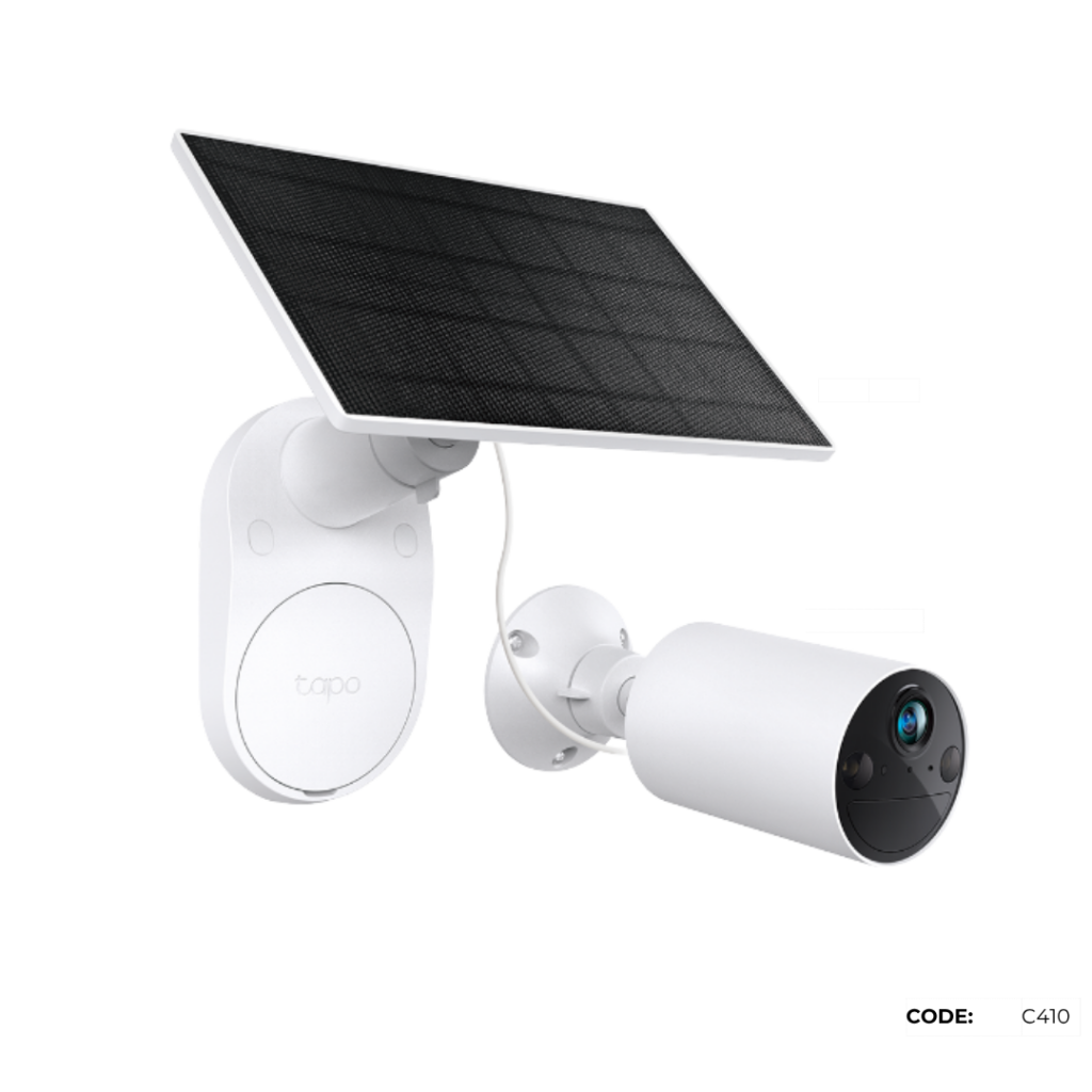 TAPO C410KIT Solar-Powered Security Camera Kit (Night Vision 15m)