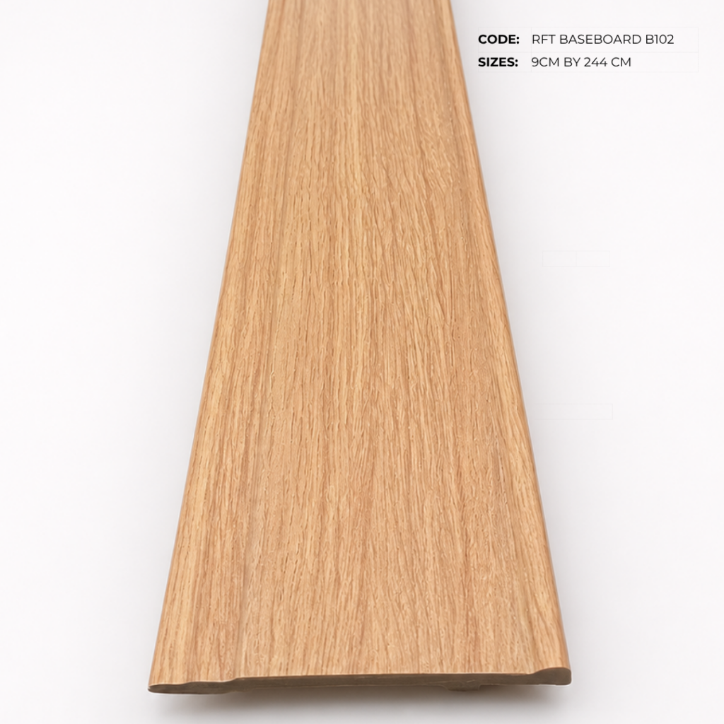 RFT PVC Baseboard 8FT.