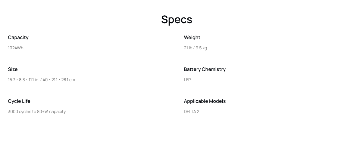 ECOFLOW Delta 2 Smart Extra Battery - Image 4