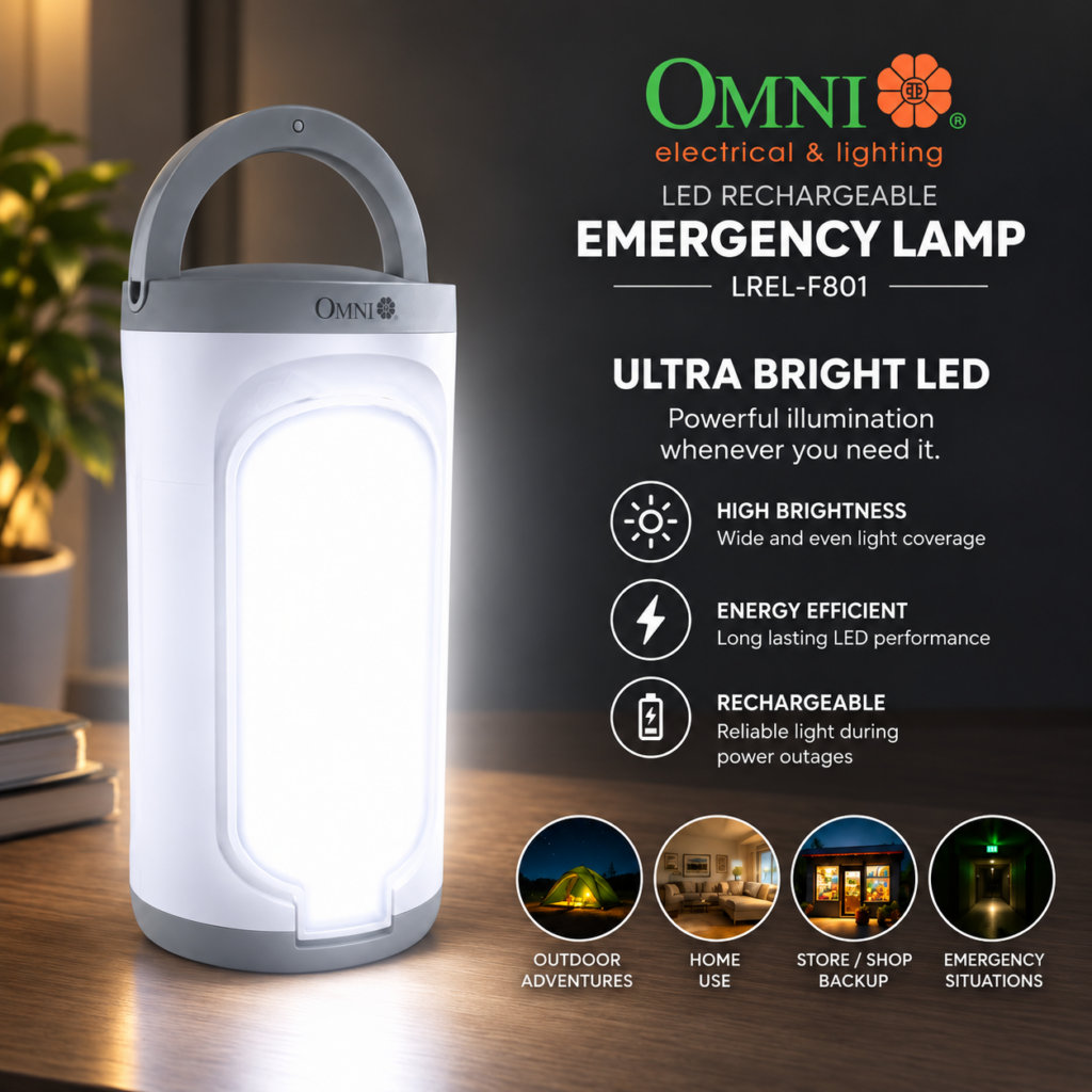 OMNI LED Rechargeable Emergency Camping Lamp LREL-F801